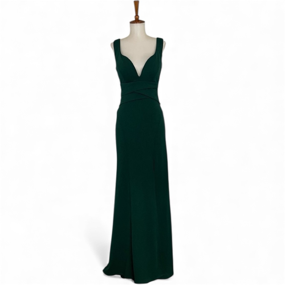Windsor Nancy Dress Women’s M Plunging V-Neck Sleeveless Maxi‎